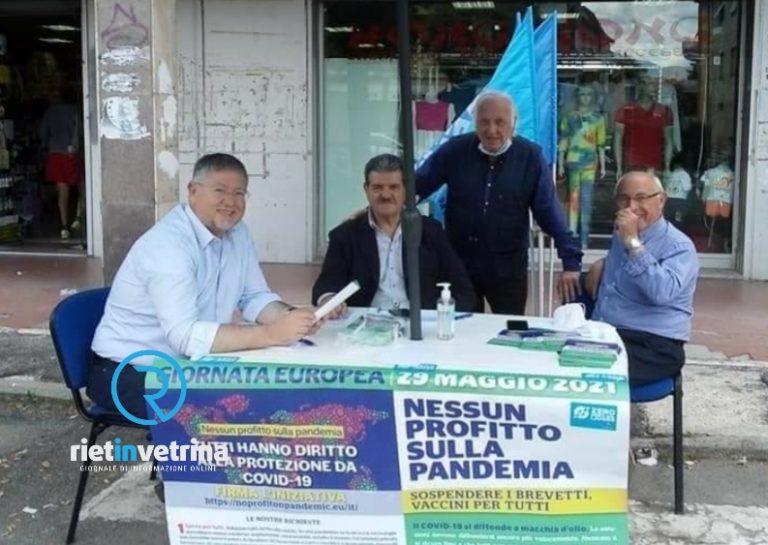 “No profit sulla pandemia”, UIL Rieti raccoglie firme per sospendere i brevetti sui vaccini