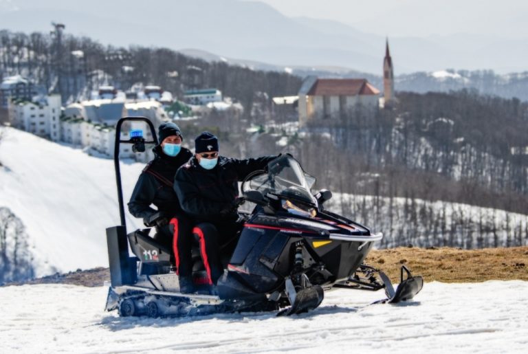Carabinieri del Terminillo, consuntivo di fine stagione e nuova motoslitta per il prossimo inverno
