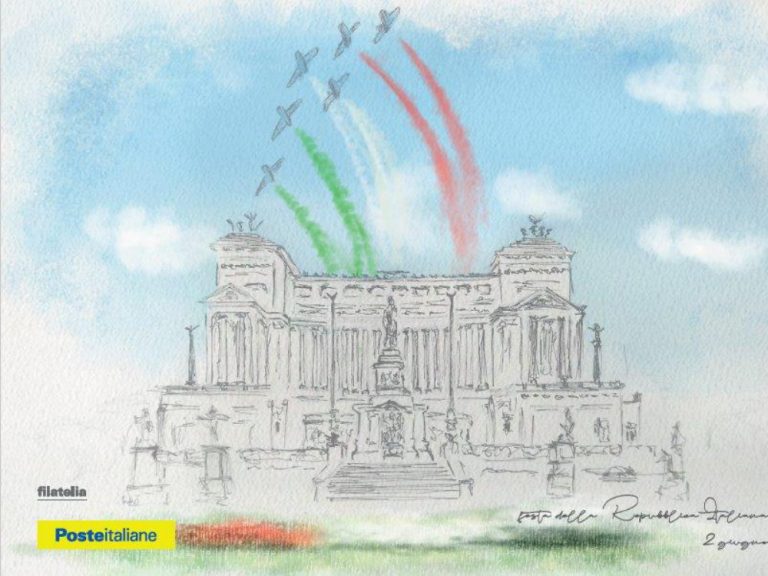 Anche a Rieti la cartolina filatelica colorata dedicata alla Festa della Repubblica 2021