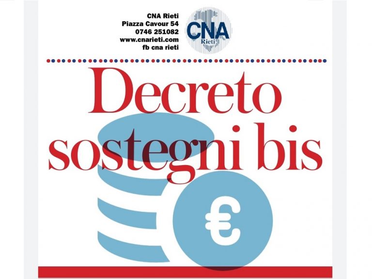 CNA Rieti, novità sul credito d’imposta canoni di locazione