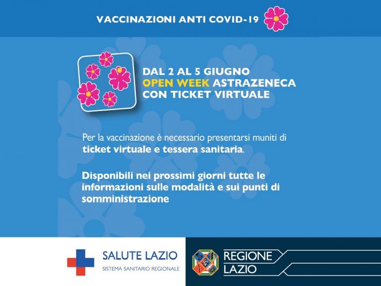 Dal 2 al 5 giugno Open Week Astrazeneca con ticket virtuale
