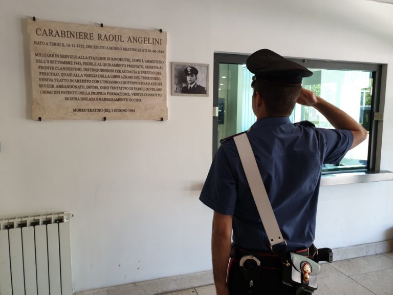I Carabinieri di Rieti omaggiano Raoul Angelini, giovane dell’arma torturato e ucciso a 21 anni