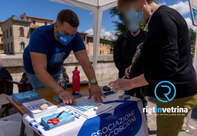 A gonfie vele la raccolta per Eutanasia Legale in Italia e a Rieti – TUTT I NUMERI