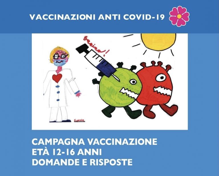 Vaccino anti-covid fascia età 12-16 anni – DOMANDE E RISPOSTE FREQUENTI