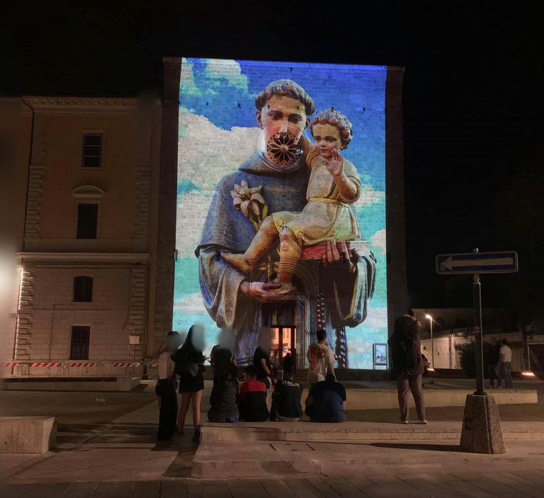 Omaggio a Sant’Antonio con mega proiezioni sulla Basilica di Sant’Agostino