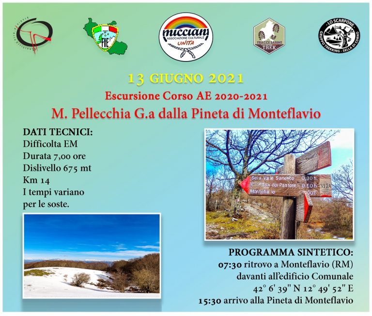 Domenica 13 giugno escursione sul Monte Pellecchia – COME PRENOTARSI
