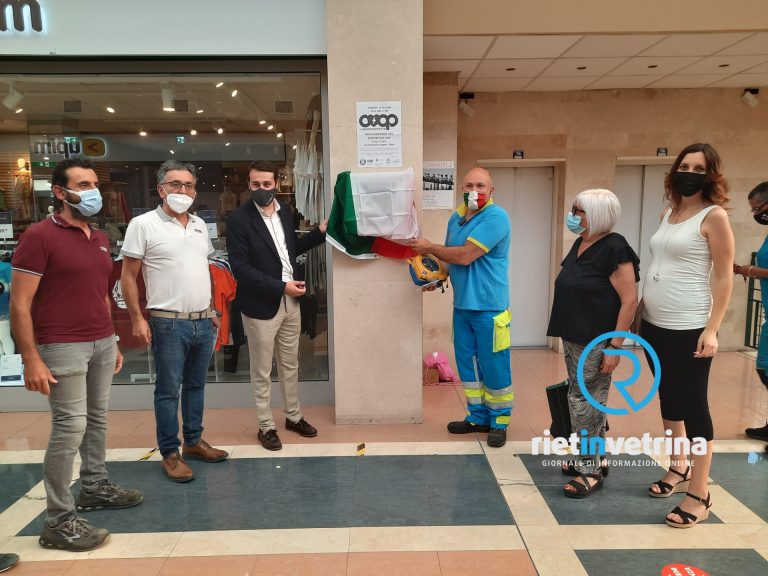 Inaugurato il defibrillatore installato a I Cubi di Villa Reatina – LE FOTO