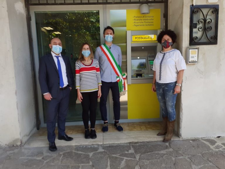 Poste Italiane: inaugurato a Toffia l’ATM Postamat per prelievi automatici