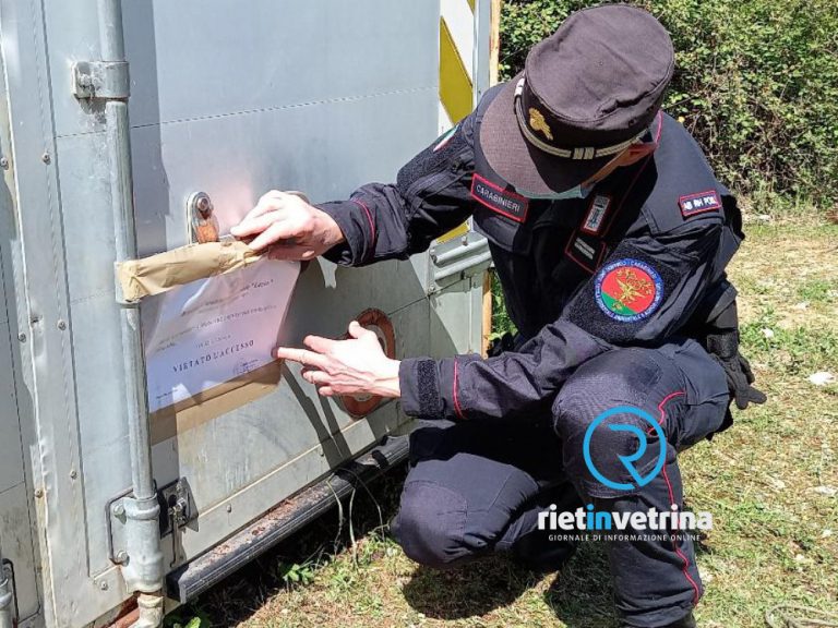 Carabinieri Forestali, sequestrato deposito e stoccaggio di rifiuti speciali anche pericolosi