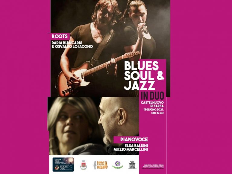 Fara Music riparte dal Blues, il 13 giugno a Castelnuovo di Farfa