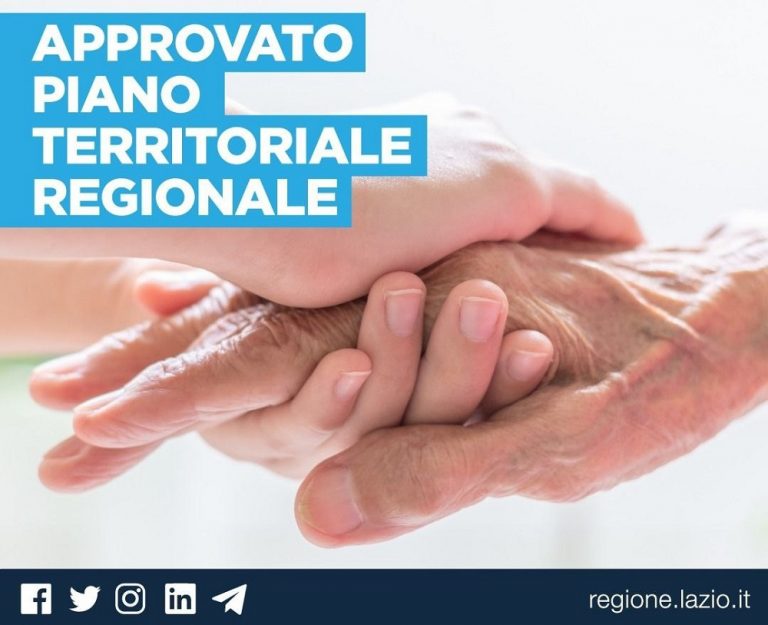 Salute Lazio, al via il “Piano territoriale regionale – giugno 2021”