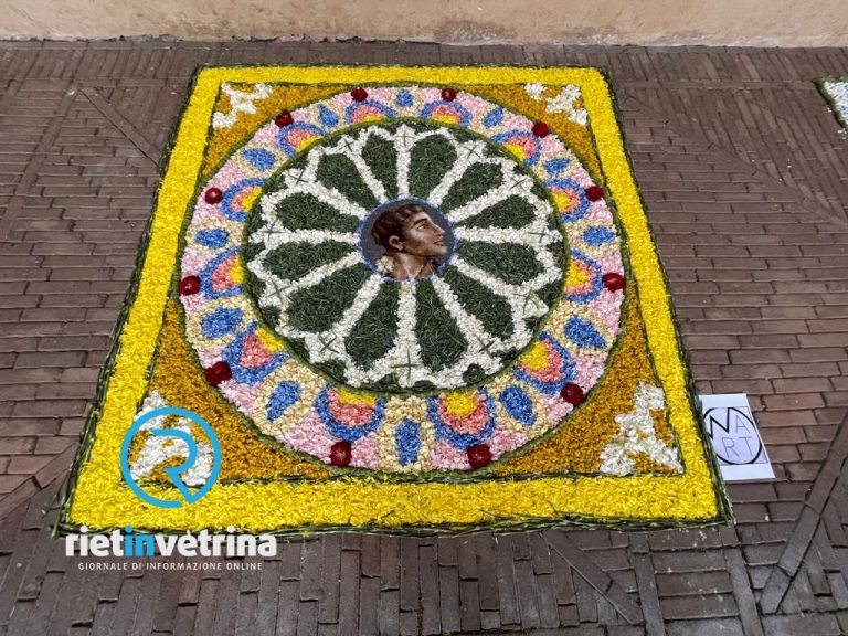 Giugno Antoniano 2021, nel Chiostro di Sant’Agostino le infiorate dei Rioni – LE FOTO