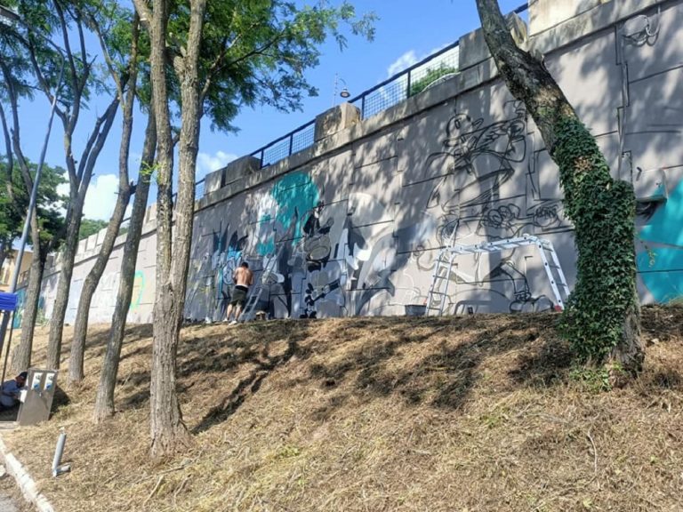 Un murale per l’area camper di Montopoli di Sabina