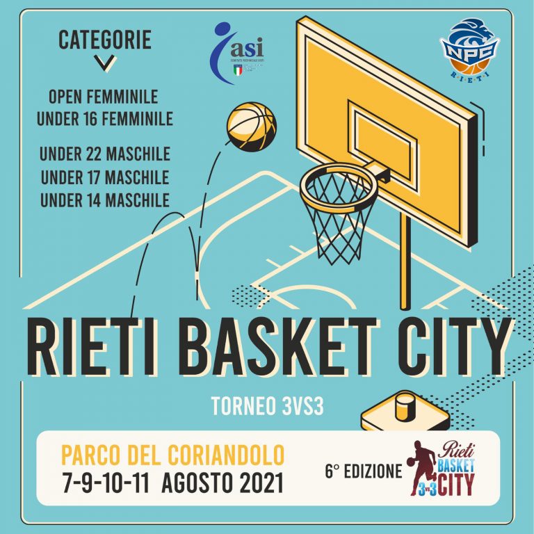 Torna il Rieti Basket City 3vs3