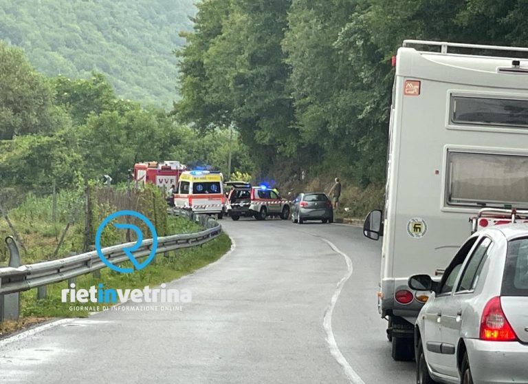 Incidente stradale sulla Cicolana. Ci sono feriti. Traffico bloccato