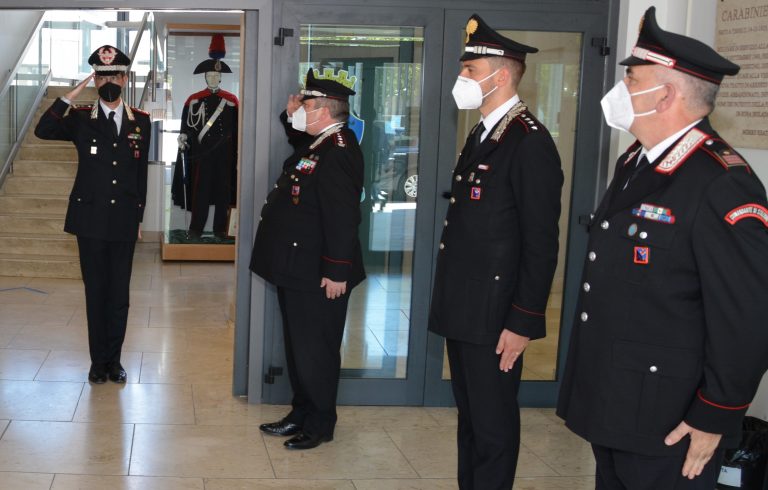 Il Comandante Legione Carabinieri Lazio Marco Minicucci in visita al Comando di Rieti