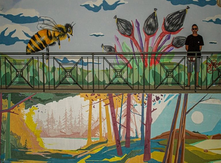 Street art per ambiente e solidarietà, inaugurato a Rieti il progetto Forever Green