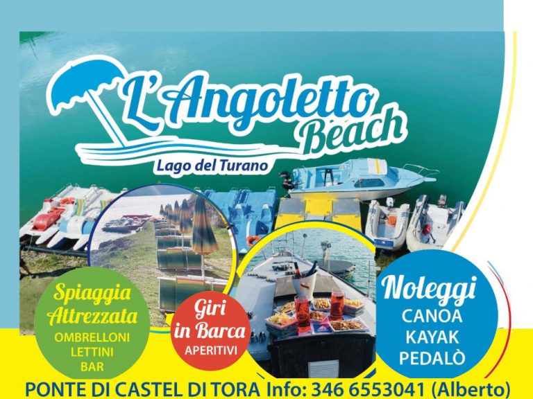 Vivi il Lago del Turano con “L’Angoletto Beach” e respiri divertimento!
