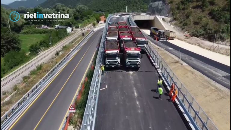 VIDEO – Superstrada Rieti Terni, collaudato lo svincolo per Colli sul Velino. L’apertura il 30 luglio