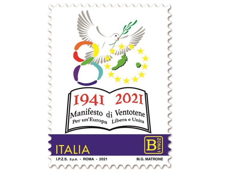 Emesso francobollo celebrativo del Manifesto di Ventotene nell’80esimo dalla stesura