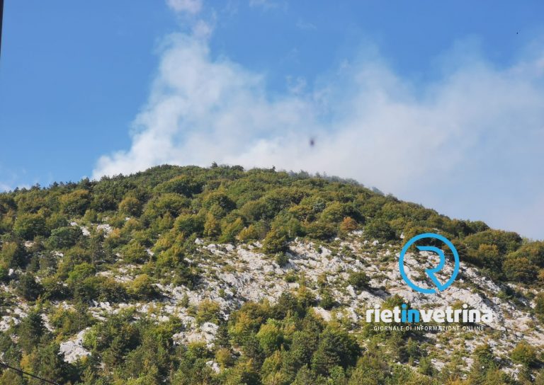 Incendio in località “La Serra” di Fiamignano