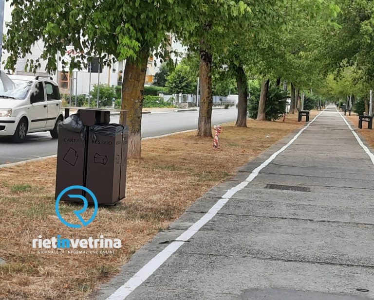 Anche a Rieti in via di installazione i nuovi cestini per la spazzatura