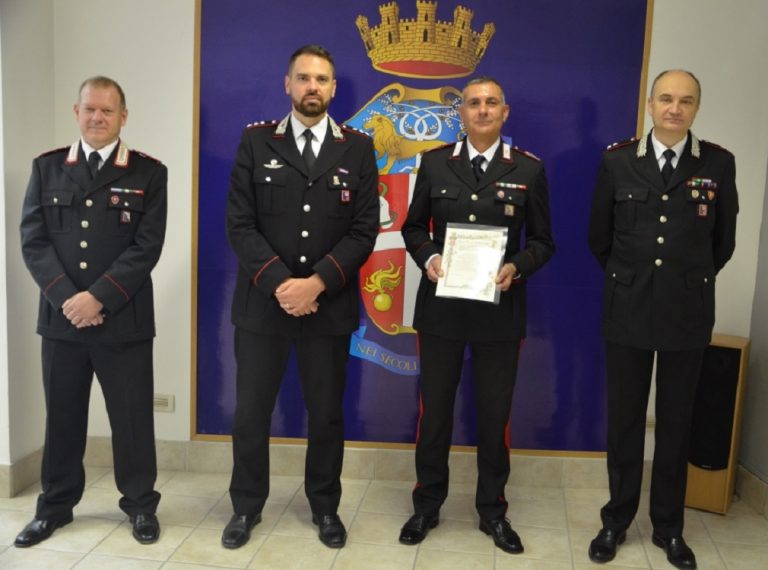 Carabinieri, il brigadiere capo qualifica speciale Di Fiore lascia il servizio attivo