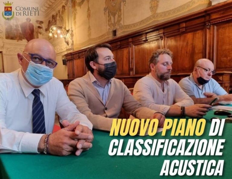 Rieti, nuovo Piano di Zonizzazione Acustica. Al via il confronto nelle Commissioni