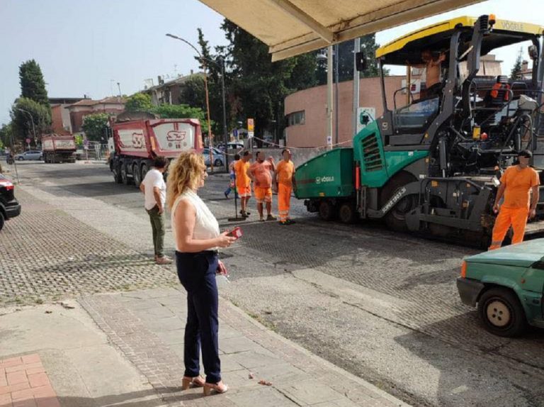 Proseguono i lavori di messa in sicurezza della viabilità urbana di Passo Corese e Fara in Sabina