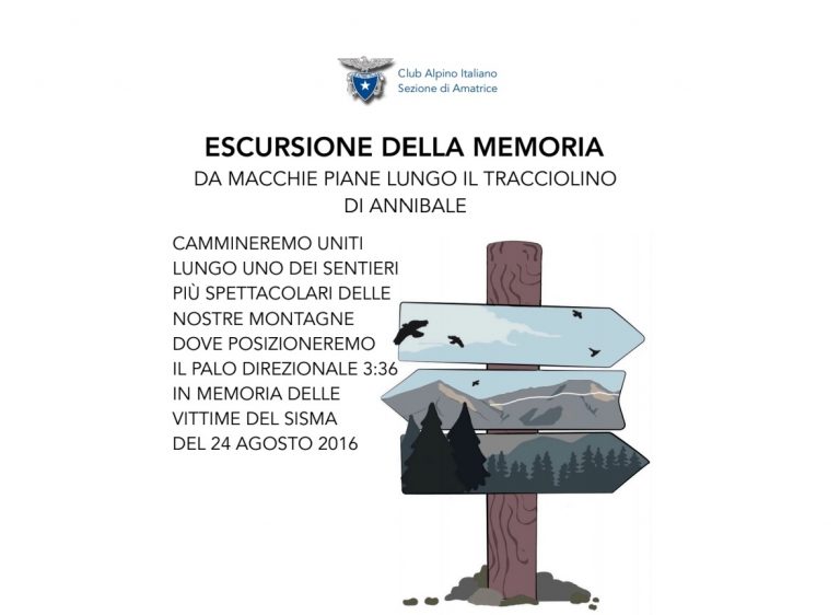 Il 22 agosto escursione della Memoria per commemorare le vittime del sisma 2016