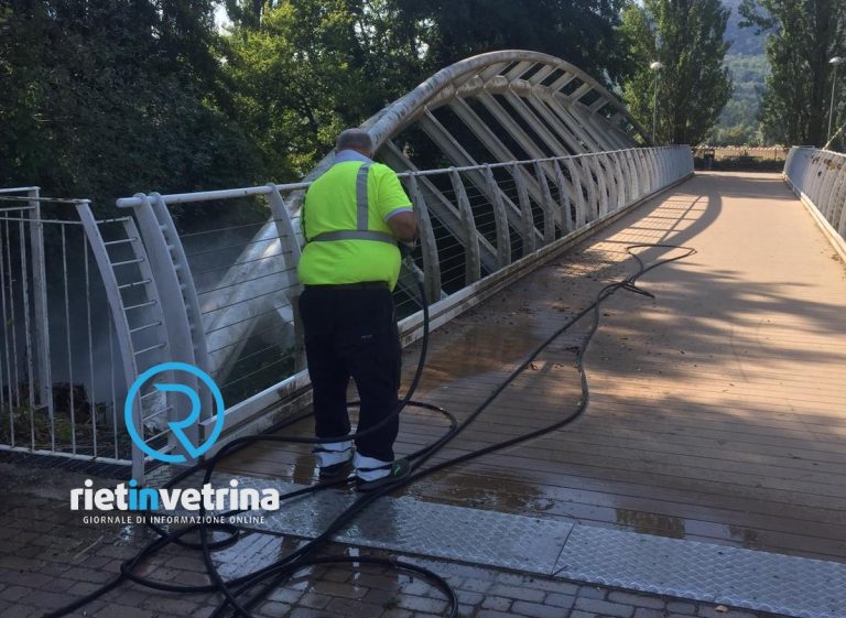 Comune di Rieti e ASM intervengono per pulire Ponte Milardi e le zone limitrofe