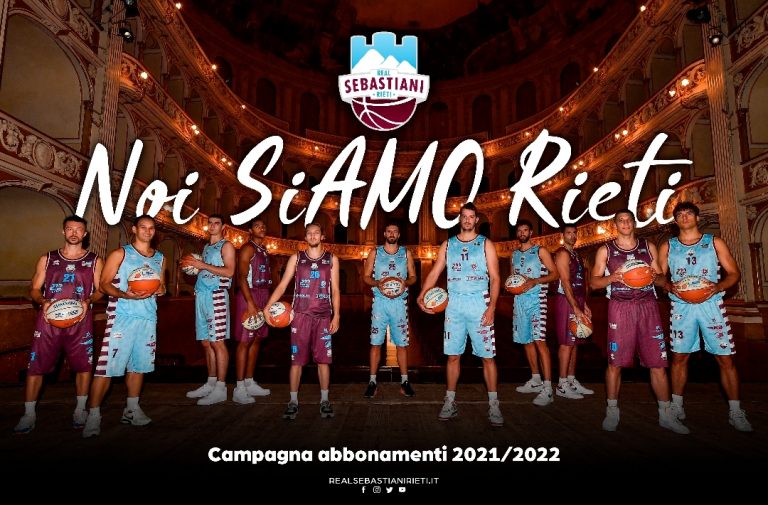 “Noi siAMO Rieti”, al via la campagna abbonamenti della Real Sebastiani 21-22