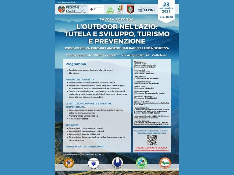 ANCI, l’outdoor nel Lazio: tutela e sviluppo, turismo e prevenzione