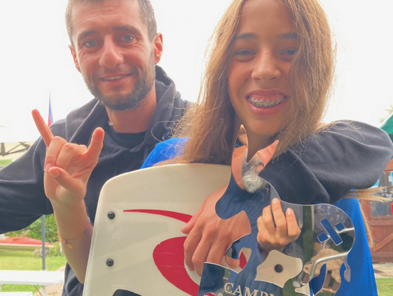 Ottima prova della reatina Giulia Castelli agli Assoluti di Wakeborad di Viverone (Biella)
