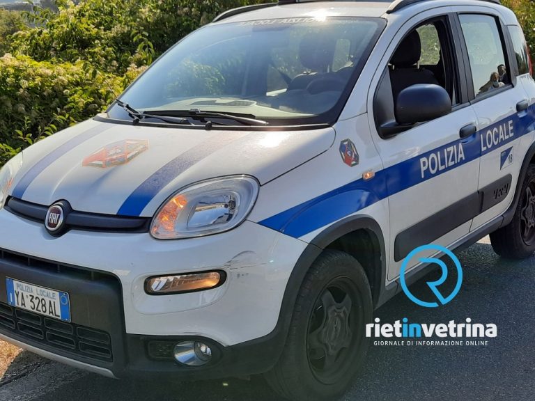 La Polizia Locale a Rietinvetrina: “Multe sulla Salto Cicolana a seguito di incidente stradale”