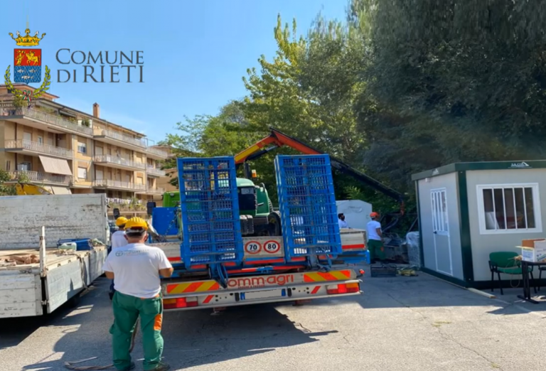 Parco dello Sport lungo il Fiume Velino: avviato il cantiere che ridisegnerà l’area di via Theseider