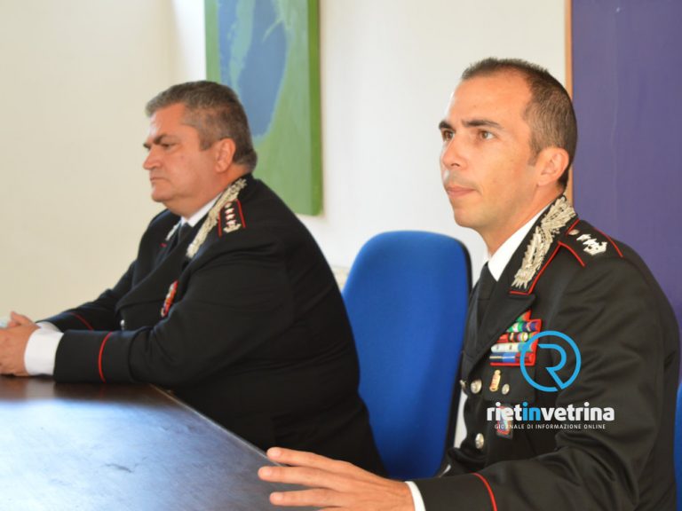 Carabinieri Rieti, il Tenente Colonnello Matteo Branchinelli assume il comando del reparto Operativo