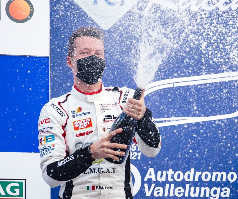 Prima vittoria del reatino Fenici nella Carrera Cup di Vallelunga