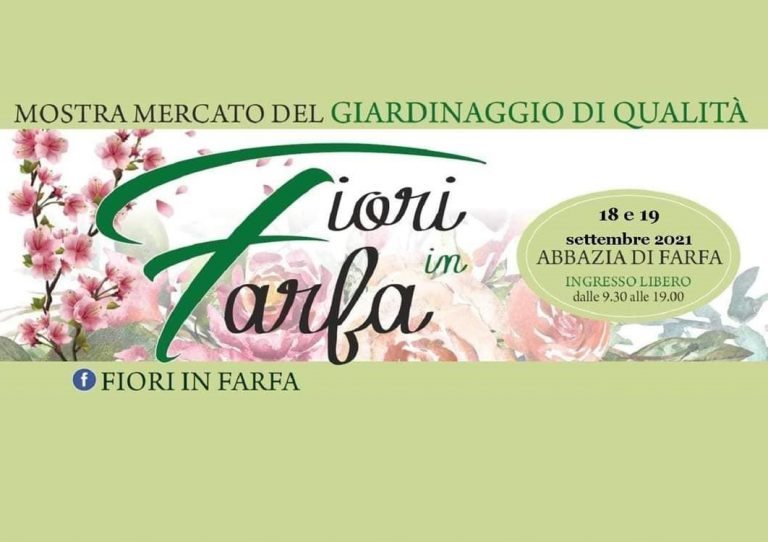 “Fiori in Farfa”, sabato 18 e domenica 19 la mostra mercato del giardinaggio