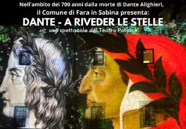 Il Comune di Fara Sabina presenta lo spettacolo: “Dante – A riveder le stelle”