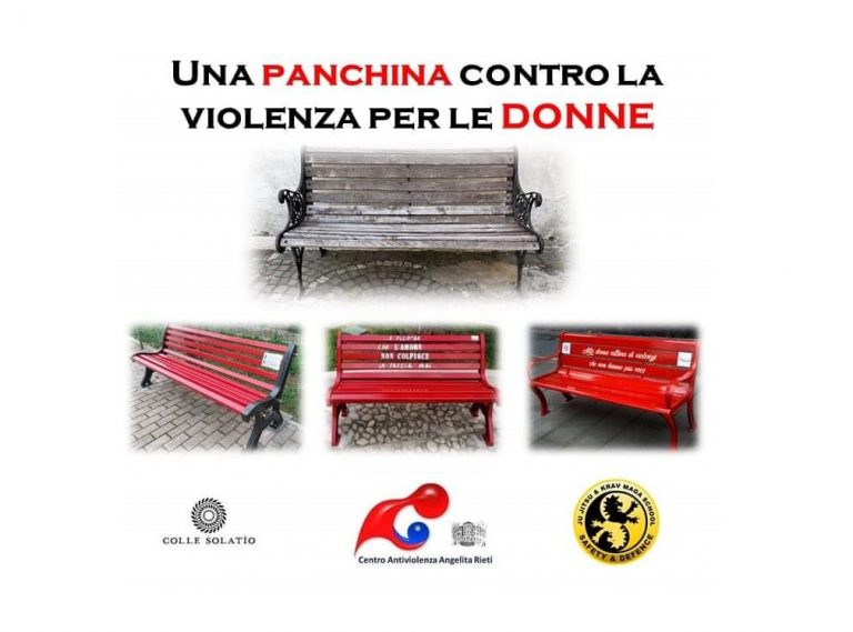 Domenica 3 ottobre a Rieti si darà vita ad una nuova Panchina Rossa