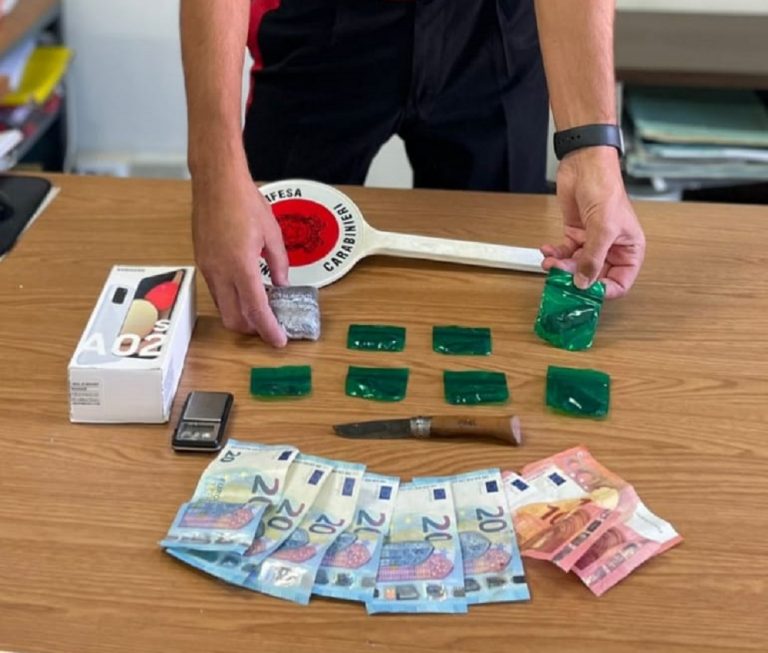 Fara in Sabina, Carabinieri arrestano 38enne di Scandriglia trovato con 70 grammi di hashish