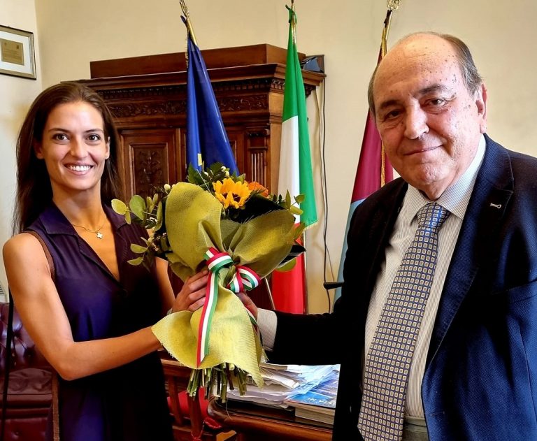 Il sindaco di Rieti Antonio Cicchetti ha ricevuto Susanna Salvi, da poco nominata étoile del Teatro dell’Opera di Roma