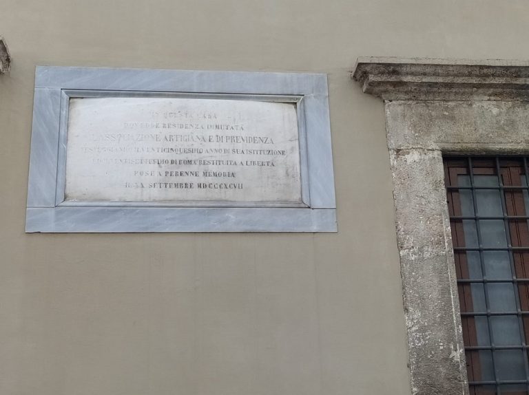 Istanza di Sabina Radicale Rieti per il restauro della targa dedicata al XX Settembre