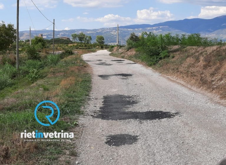 Strade bianche, conclusi i primi lavori di ripristino a Rieti e frazioni