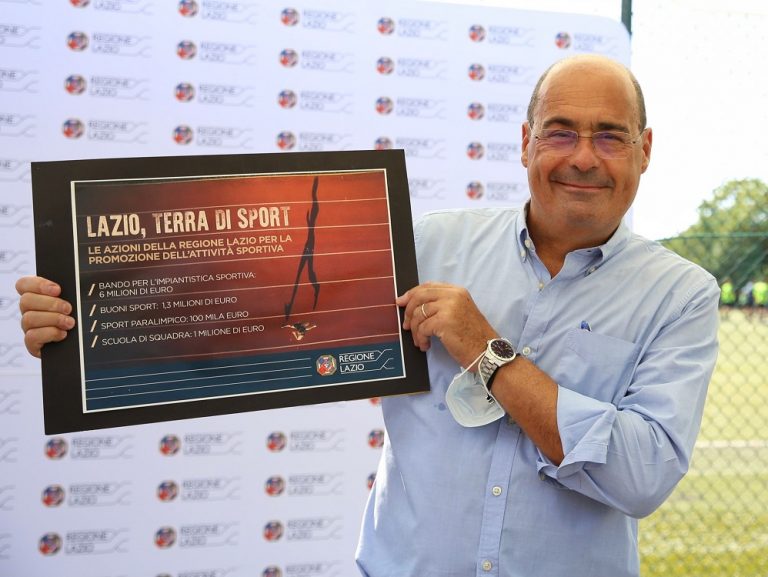 Lazio Terra di Sport, Zingaretti: “Otto milioni di euro per impianti e sostegno all’attività sportiva”