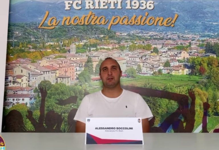 FC Rieti, mister Boccolini: “L’Arezzo avversario importante. I miei ragazzi debbono essere al top”