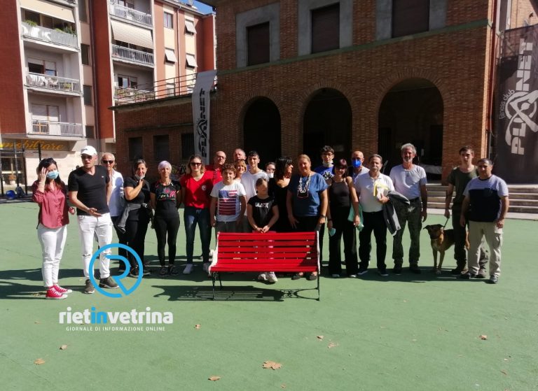 Realizzata una nuova Panchina Rossa per la città di Rieti. Verrà installata in piazza Marconi – LE FOTO