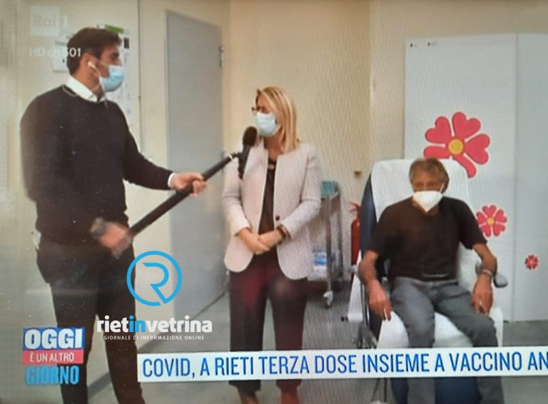 Terza dose vaccino anti Covid con anti influenzale, ASL Rieti ospite di Rai 1