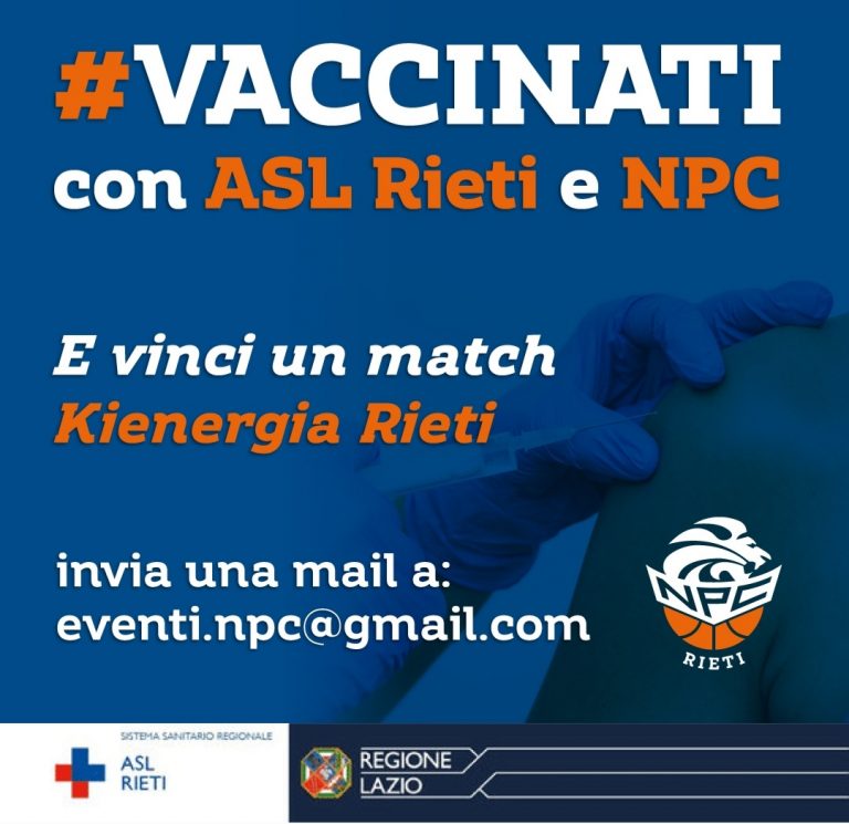 Vaccinati con Asl ed NPC Rieti. La partnership contro il Covid